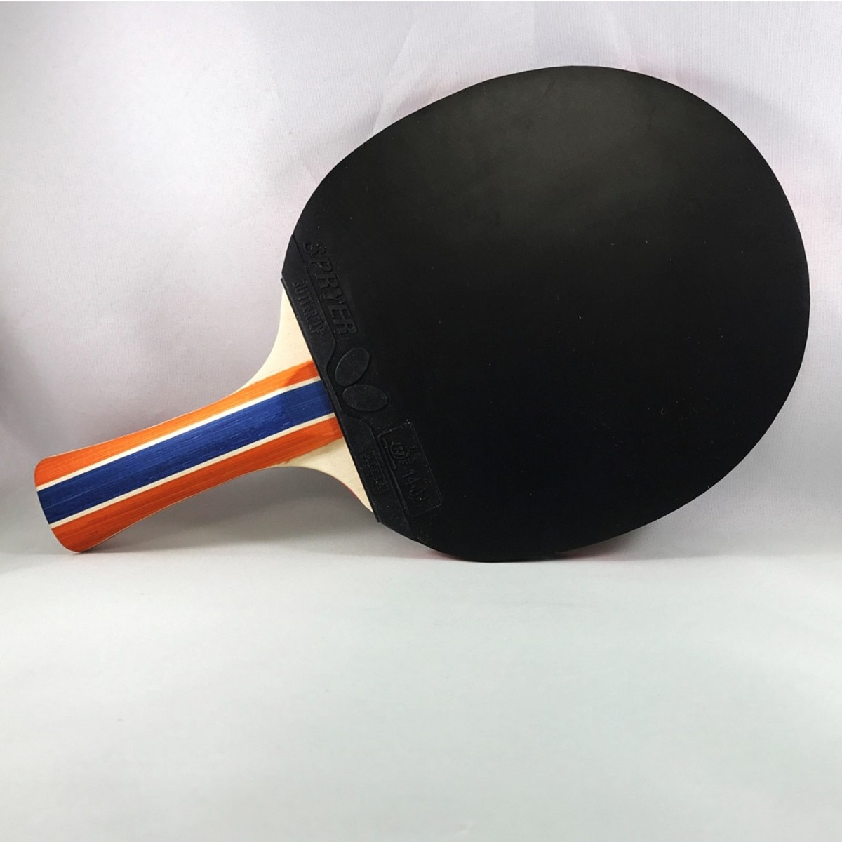 Butterfly RDJ S3 Racket: Close-up of black side